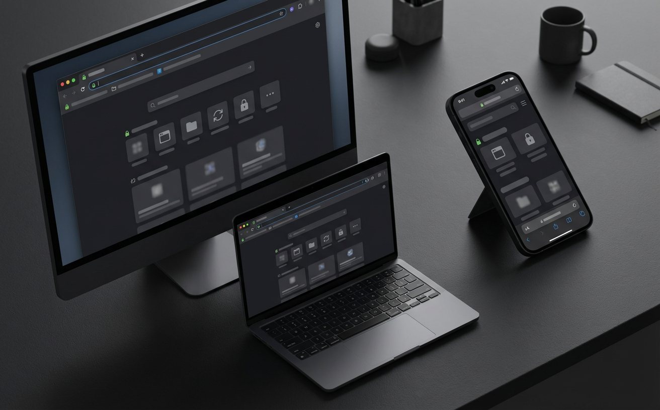 谷歌浏览器多端同步与安全加密示意图